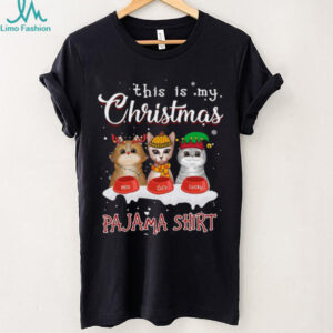 Christmas Cat Pajama Shirt