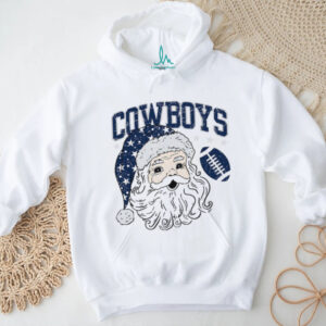 Christmas Dallas Santa with Football T Shirt