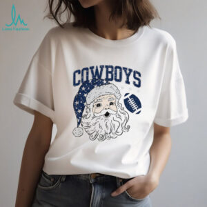 Christmas Dallas Santa with Football T Shirt