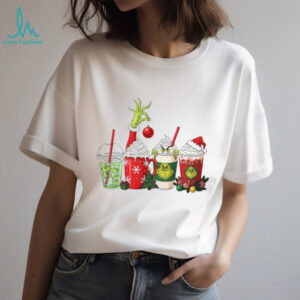Christmas Drinks Green Guy Grinch T Shirt