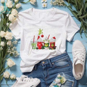Christmas Drinks Green Guy Grinch T Shirt