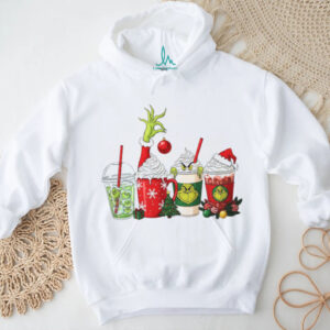 Christmas Drinks Green Guy Grinch T Shirt