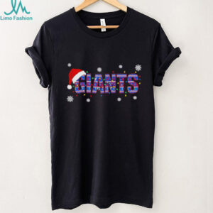 Christmas Santa Hat New York Giants Football NFL shirt