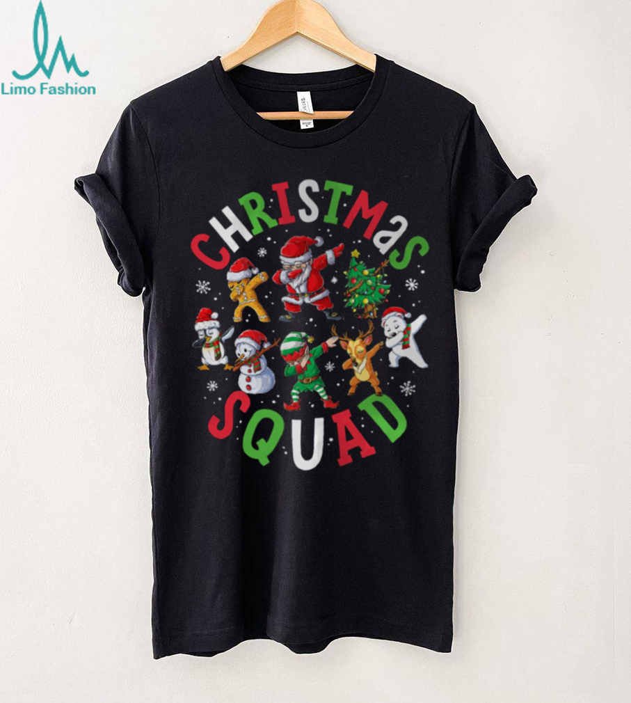 Christmas Squad Santa Dabbing Elf Family Matching Pajamas T Shirt Christmas Squad Santa Dabbing Elf Family Matching Pajamas T Shirt
