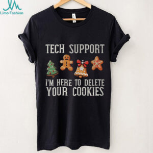 Christmas Tech Support Here To Delete Cookies Xmas Men Women T Shirt