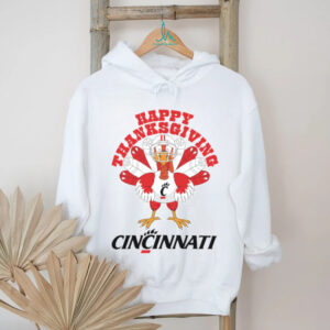 Cincinnati Bearcats Turkey Helmet Happy Thanksgiving Shirt