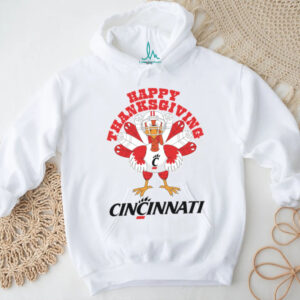 Cincinnati Bearcats Turkey Helmet Happy Thanksgiving Shirt