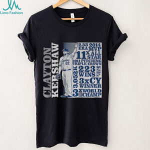 Clayton Kershaw Goat List Los Angeles Dodgers MLB Baseball Era MVP x All Star Pitching Triple Crown shirt