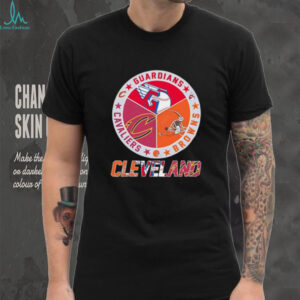 Cleveland sports teams logo Guardians Browns Cavaliers shirt