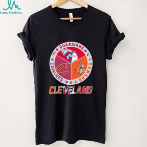 Cleveland sports teams logo Guardians Browns Cavaliers shirt