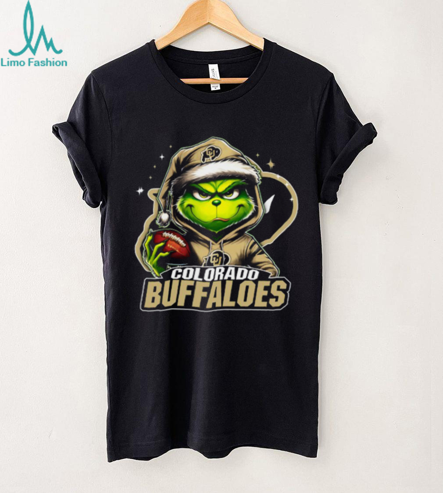 Colorado Buffaloes Grinch Christmas Football T Shirt Colorado Buffaloes Grinch Christmas Football T Shirt