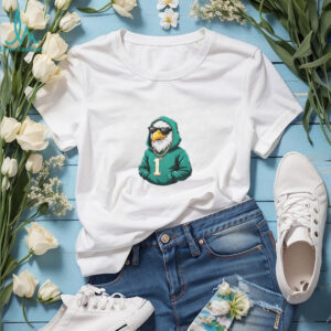 Cool Eagle in Hoodie T Shirt