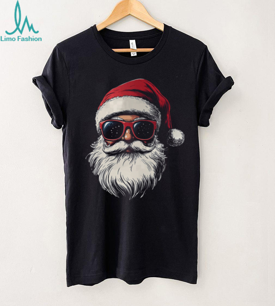 Cool Santa Claus Face Retro Sunglasses Christmas Men Boys T Shirt Cool Santa Claus Face Retro Sunglasses Christmas Men Boys T Shirt