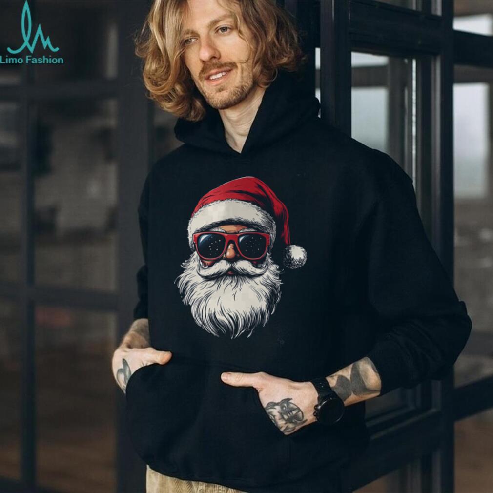Cool Santa Claus Face Retro Sunglasses Christmas Men Boys T Shirt Cool Santa Claus Face Retro Sunglasses Christmas Men Boys T Shirt