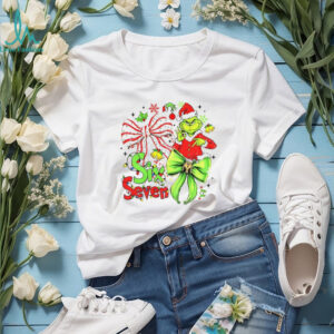Coquette Bow Six Seven Meme Christmas Green Mean Guy Grinch shirt
