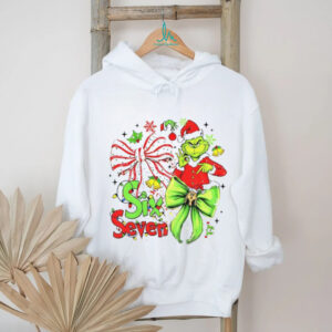 Coquette Bow Six Seven Meme Christmas Green Mean Guy Grinch shirt
