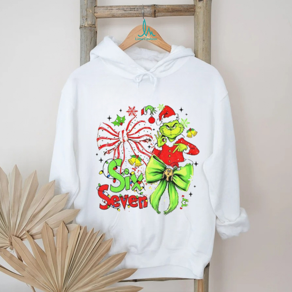 Coquette Bow Six Seven Meme Christmas Green Mean Guy Grinch shirt Coquette Bow Six Seven Meme Christmas Green Mean Guy Grinch shirt