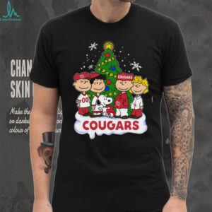 Cougars Peanuts Snoopy and Friends Christmas Shirt