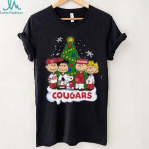 Cougars Peanuts Snoopy and Friends Christmas Shirt