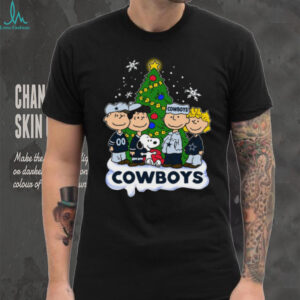 Cowboys Peanuts Snoopy and Friends Christmas T Shirt