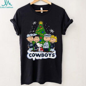Cowboys Peanuts Snoopy and Friends Christmas T Shirt