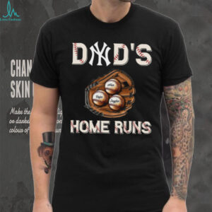 Dad's Home Runs Personalized T Shirt