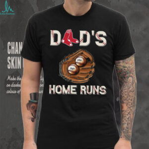 Dad's Home Runs T Shirt with Kids' Names