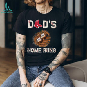 Dad's Home Runs T Shirt with Kids' Names