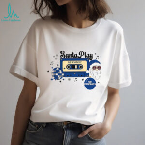 Dallas Cowboys Christmas Santa Play Music Football T Shirt