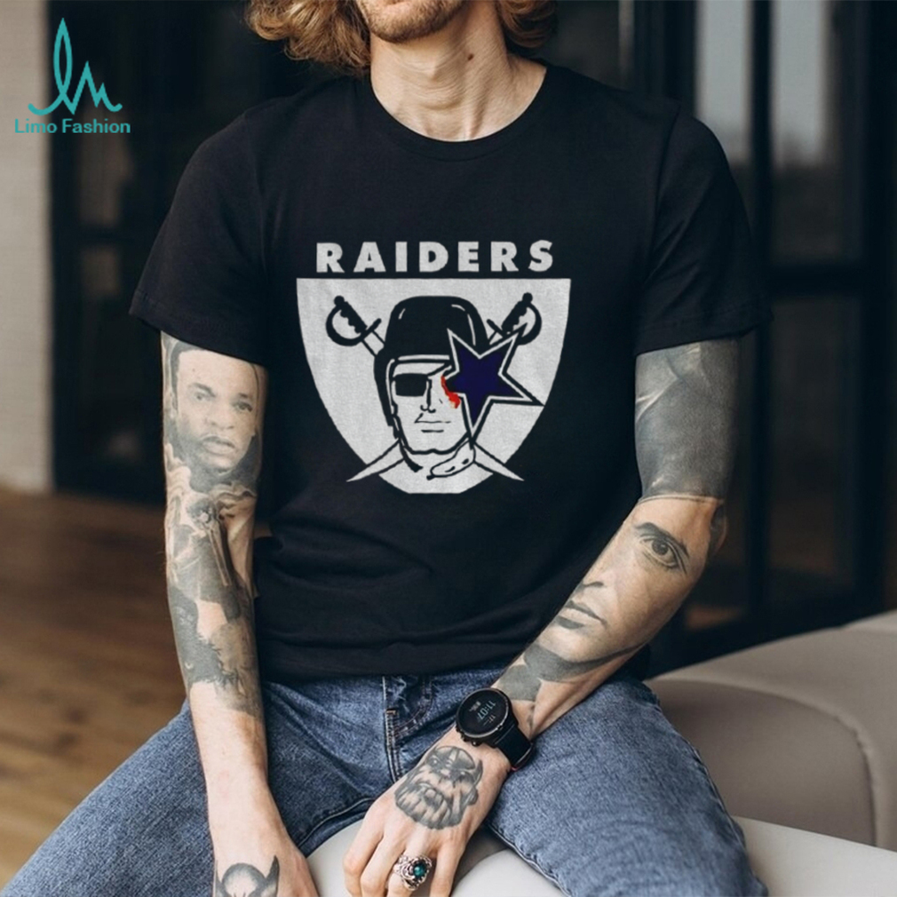 Dallas Cowboys Las Vegas Raiders bleed Raiders mashup logo shirt Dallas Cowboys Las Vegas Raiders bleed Raiders mashup logo shirt