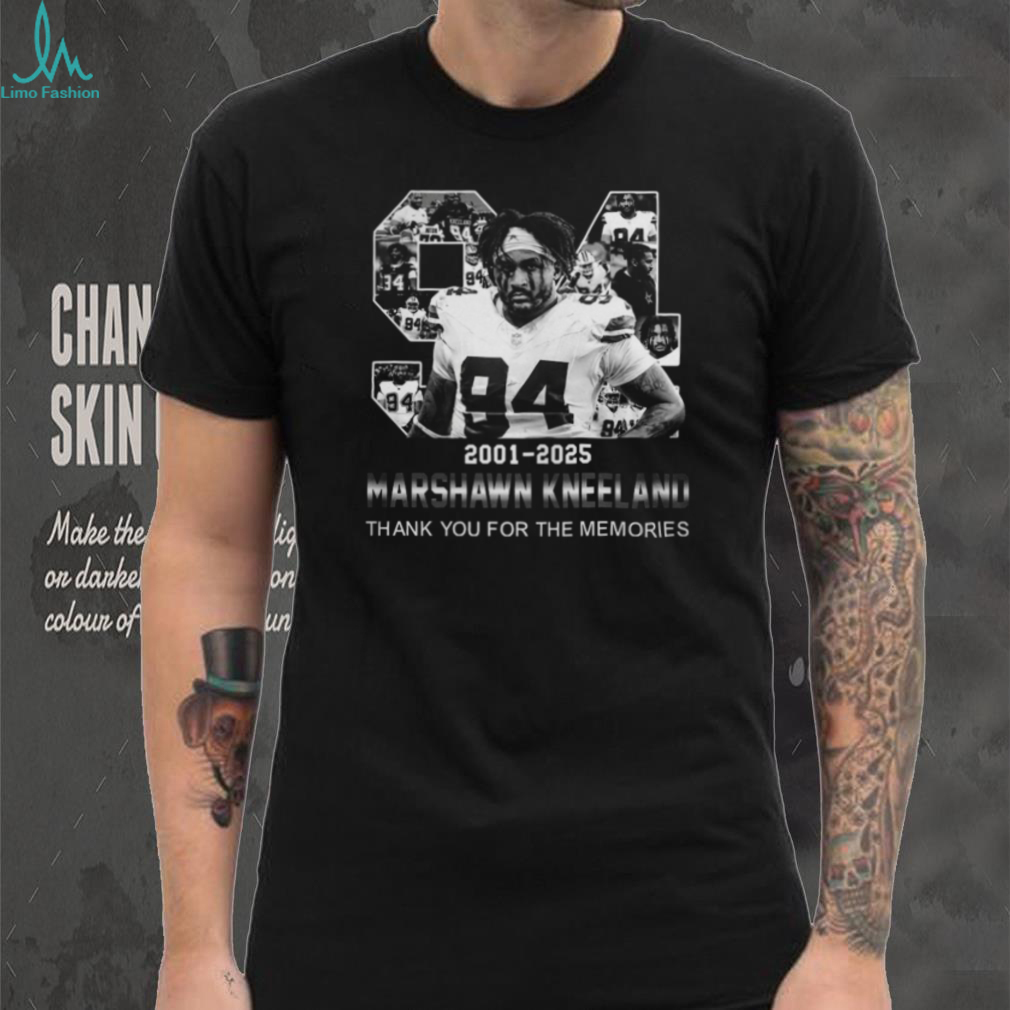 Dallas Cowboys Marshawn Kneeland 2001 2025 Thank You For The Memories Shirt Dallas Cowboys Marshawn Kneeland 2001 2025 Thank You For The Memories Shirt