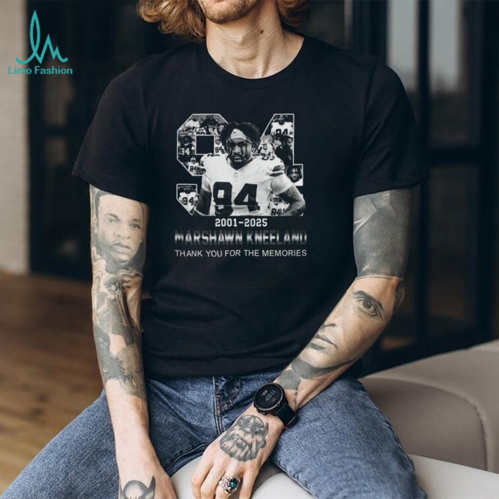 Dallas Cowboys Marshawn Kneeland 2001 2025 Thank You For The Memories Shirt Dallas Cowboys Marshawn Kneeland 2001 2025 Thank You For The Memories Shirt
