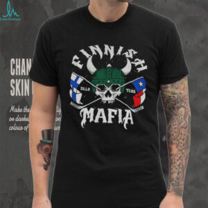 Dallas Stars Finnish Mafia skull DLLS Texs hockey shirt