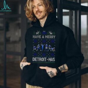 Detroit Lions Football Have A Merry Detroit Mas Merry Christmas shirt