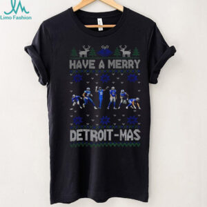 Detroit Lions Football Have A Merry Detroit Mas Merry Christmas shirt
