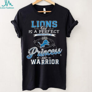Detroit Lions Girl Princess Warrior T Shirt