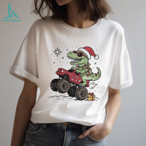 Dinosaur T rex Christmas Monster Truck shirt