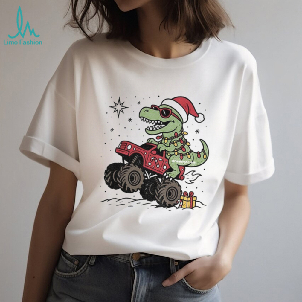 Dinosaur T rex Christmas Monster Truck shirt Dinosaur T rex Christmas Monster Truck shirt