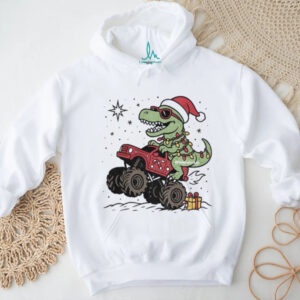Dinosaur T rex Christmas Monster Truck shirt
