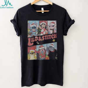 Disney Lilo & Stitch Christmas Crew Long Sleeve T Shirt