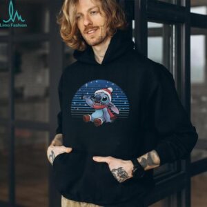 Disney Lilo & Stitch Christmas Stitch Snowfall Portrait T Shirt