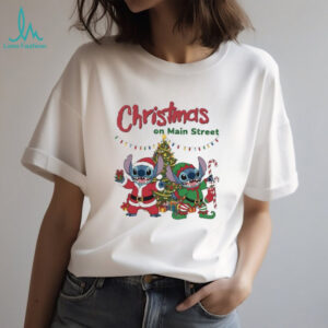 Disney Lilo & Stitch Christmas on Main Street T Shirt