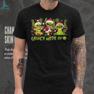 Disney Stitch Grinch Mode On Christmas T Shirt