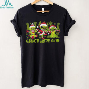 Disney Stitch Grinch Mode On Christmas T Shirt