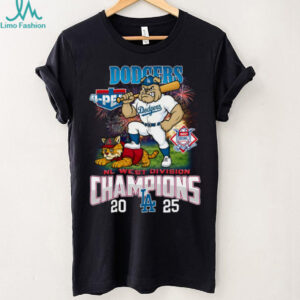 Dodgers 2025 NL West Division Champions Mascot Shirt