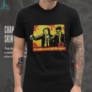 Does Johnny cupcakes look like a bakery Pulp Fiction parody shirt
