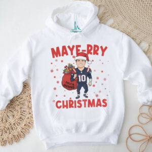 Drake Maye Santa Claus Touch Downs New England Patriots NFL Football Maye rry Christmas shirt