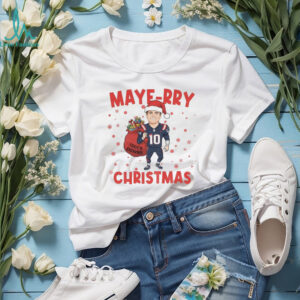 Drake Maye Santa Claus Touch Downs New England Patriots NFL Football Maye rry Christmas shirt