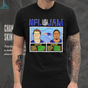 Drake Maye and Stefon Diggs NFL Jam New England Patriots shirt