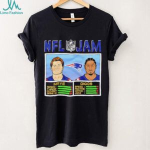 Drake Maye and Stefon Diggs NFL Jam New England Patriots shirt